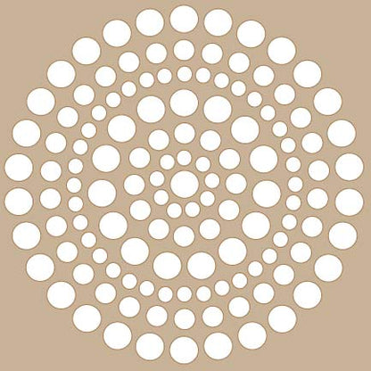 Bubble Color Wheel 6x6 Stencil