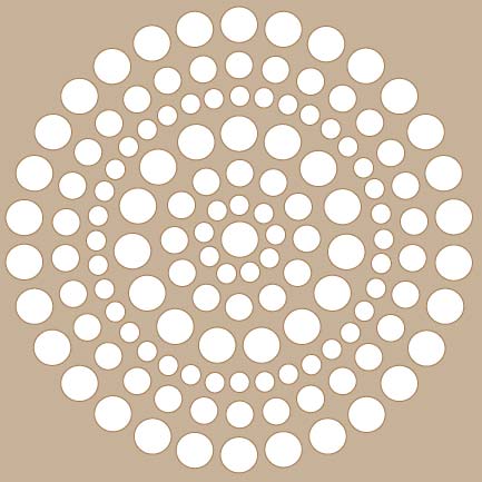 Bubble Color Wheel 6x6 Stencil