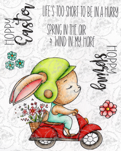 Bunny Trails 4x6 Stamp Set