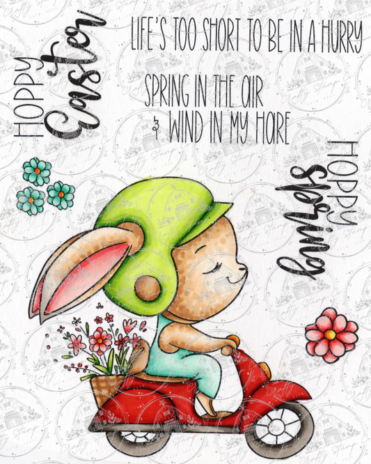 Bunny Trails 4x6 Stamp Set