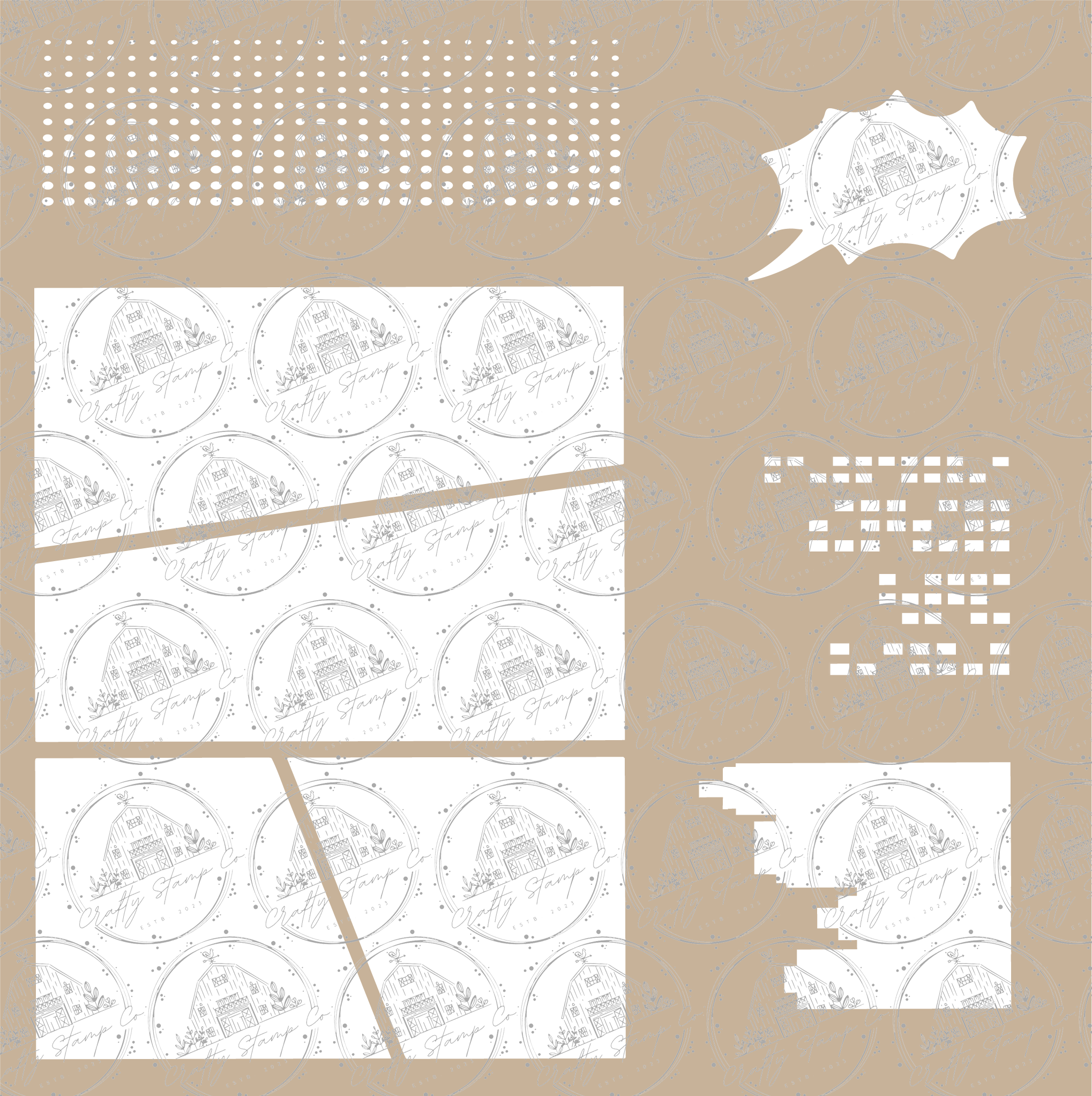 Comic Page Builder 6x6 Stencil – Crafty Stamp Co