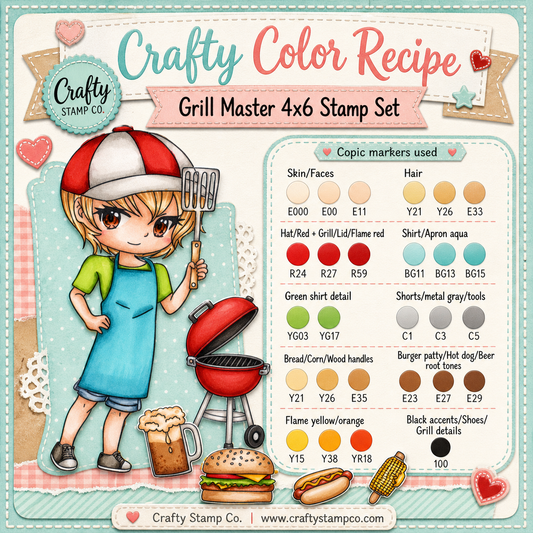 Grill Master 4x6 Stamp Set