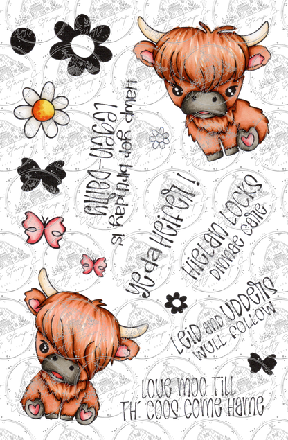 Heilan Coos 4x6 Stamp Set