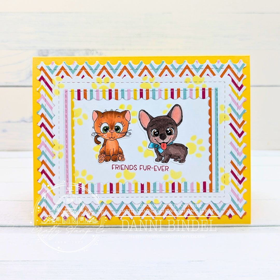 Fur Mama Meadow 4x6 Stamp Set