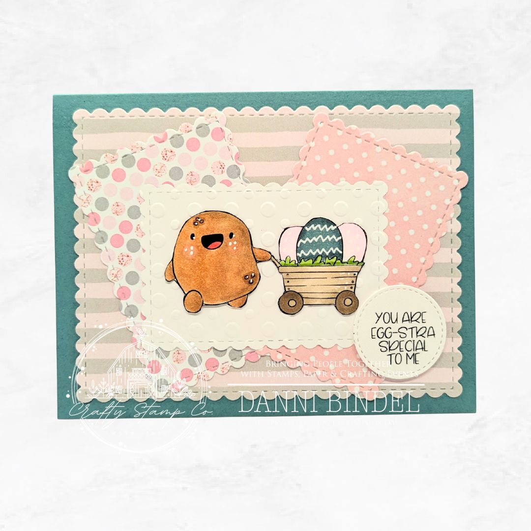 Positive Tate - a Little Egg-stra 4x6 Stamp Set