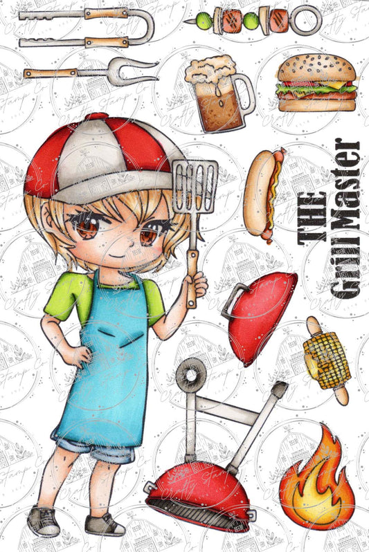 Grill Master 4x6 Stamp Set