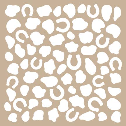 Heifer Stampede 6x6 Stencil