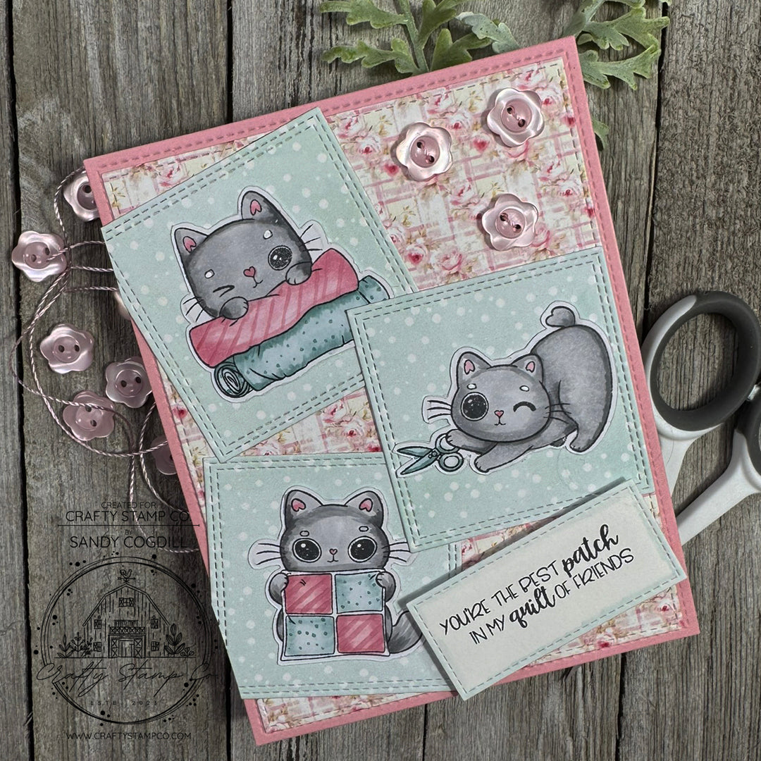 Stitched Whiskers 4x6 Stamp Set