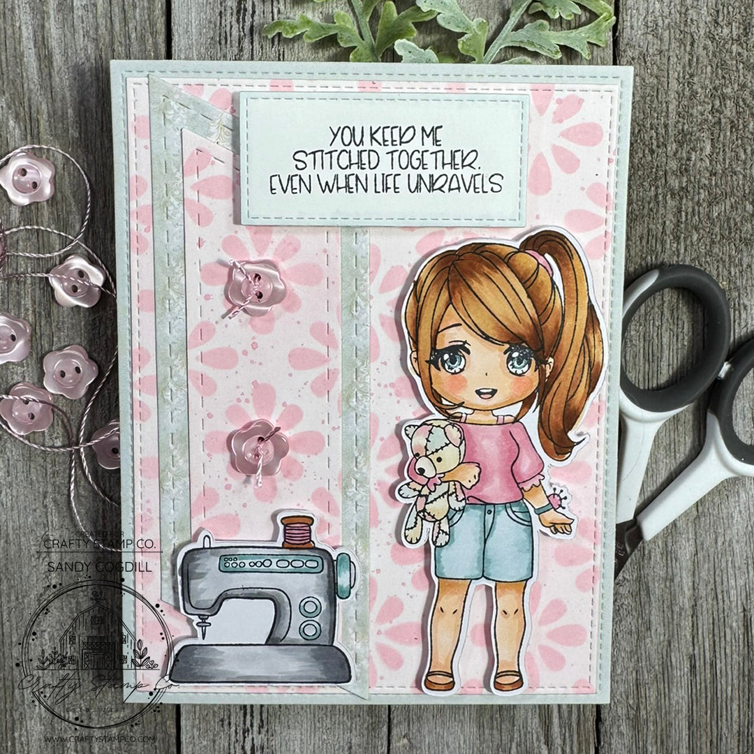 Stitched With Love Meadow 4x6 Stamp Set