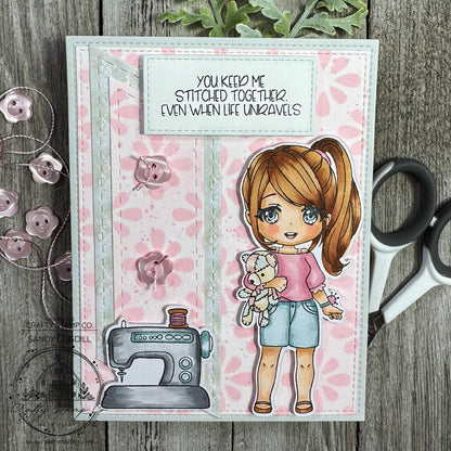 Stitched With Love Meadow 4x6 Stamp Set