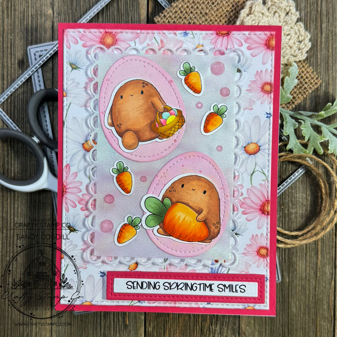 Positive Tate - a Little Egg-stra 4x6 Stamp Set