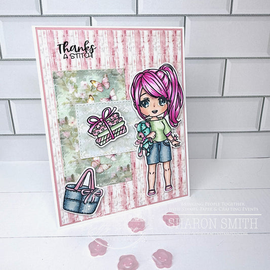 Stitched With Love Meadow 4x6 Stamp Set