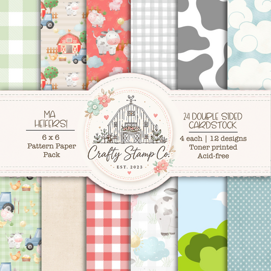 Ma Heifers 6x6 Pattern Paper Pack