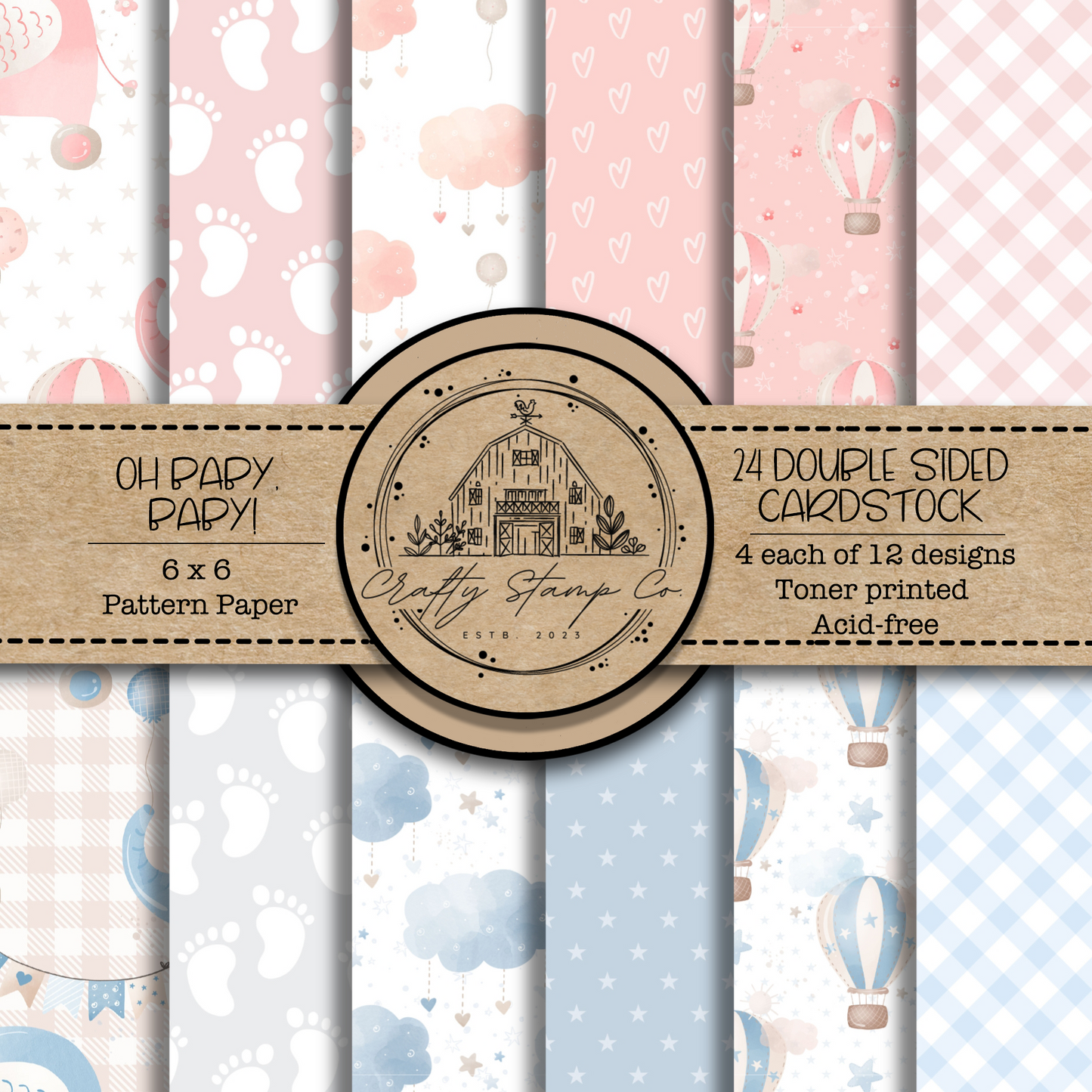 Oh Baby, Baby! 6x6 Pattern Paper Pack