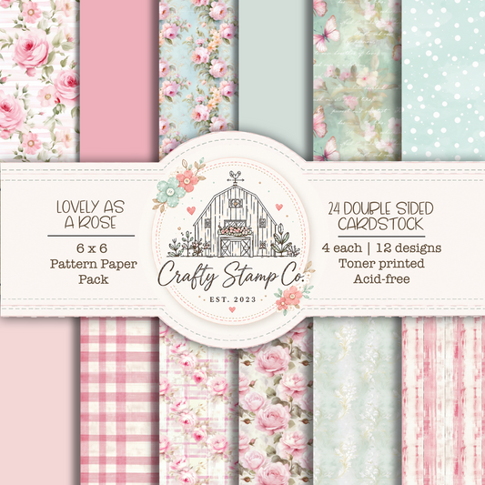 Lovely as a Rose 6x6 Pattern Paper Pack