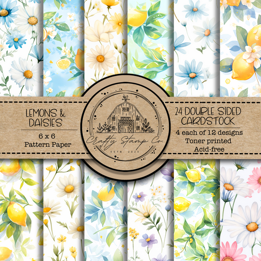 Lemons & Daisies 6x6 Pattern Paper