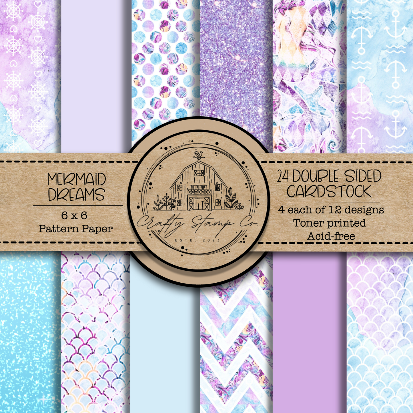 Mermaid Dreams 6x6 Pattern Paper Pack