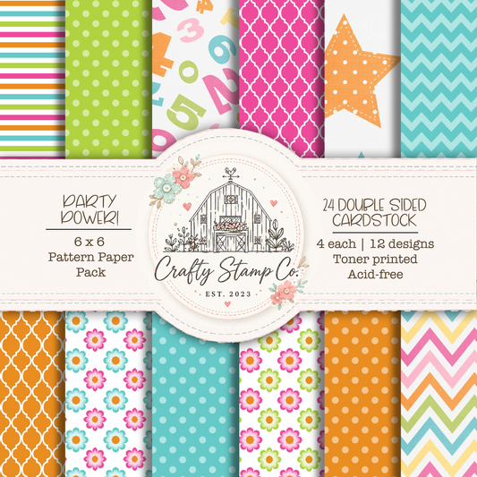 Party Power 6x6 Pattern Paper