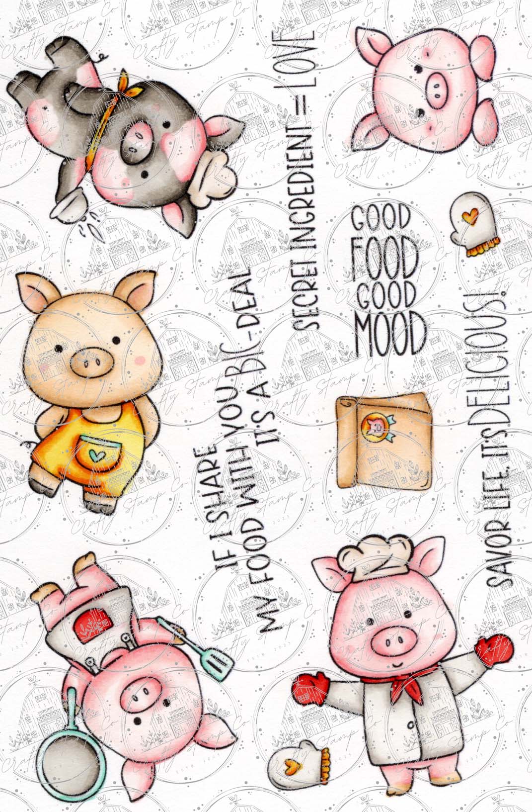 Sou-ee Chefs 4x6 Stamp Set