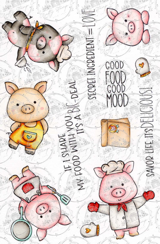 Sou-ee Chefs 4x6 Stamp Set