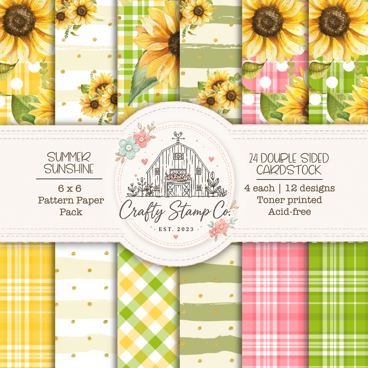 Summer Sunshine 6x6 Pattern Paper Pack