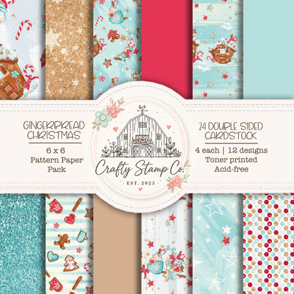 Gingerbread Christmas 6x6 Pattern Paper Pack