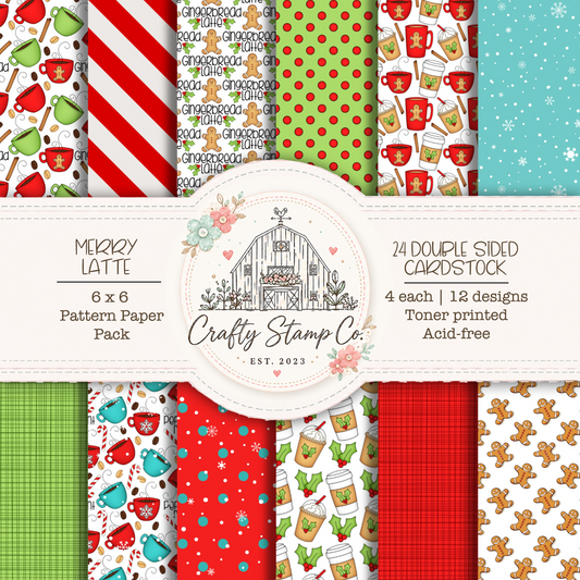 Merry Latte 6x6 Pattern Paper Pack