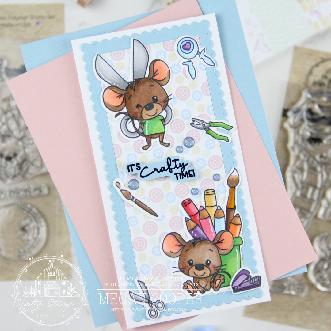 Crafty Mice 4x6 Stamp Set