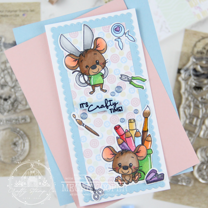 Crafty Mice 4x6 Stamp Set