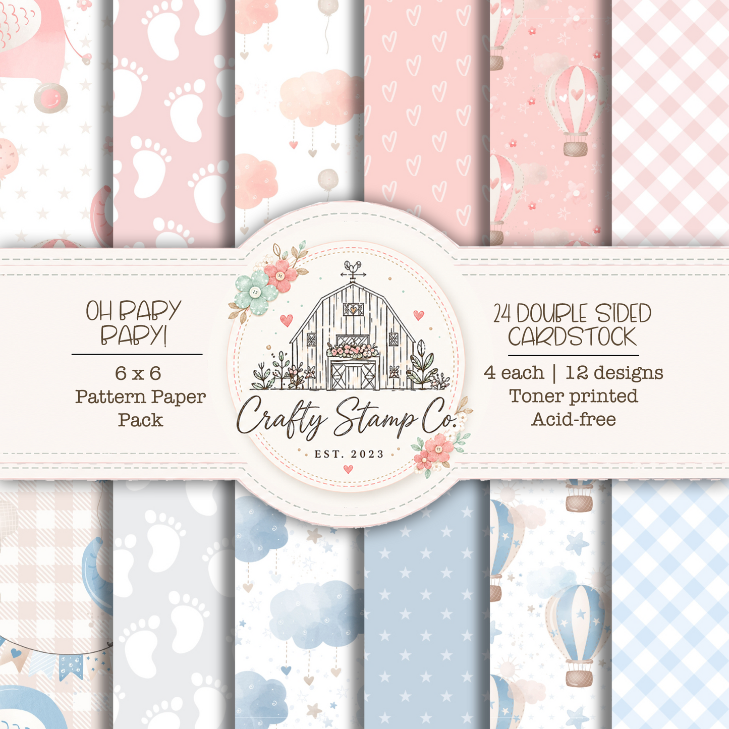 Oh Baby, Baby! 6x6 Pattern Paper Pack