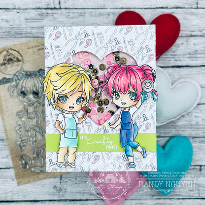 Crafty Friends 4x6 Stamp Set