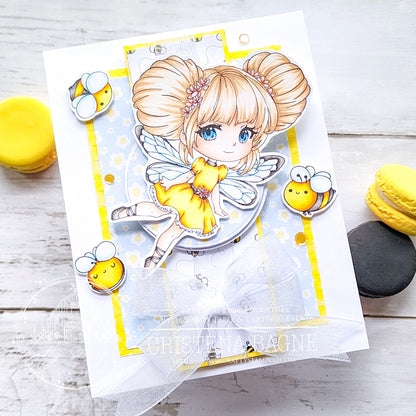 Buzzy Bee Meadow 4x6 Stamp Set